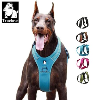 Truelove Sport Nylon Reflective No Pull Dog Harness Outdoor Adventure Pet Vest With Handle XS To XL 5 Colors In Stock Factory