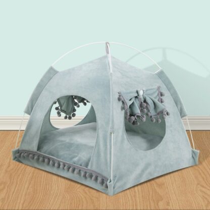 Breathable Pet Cat House Cave Beds Puppy Dog Sleeping Bag Cat Cushion Summer Bamboo mat Design For Cats Puppy Pet Bed