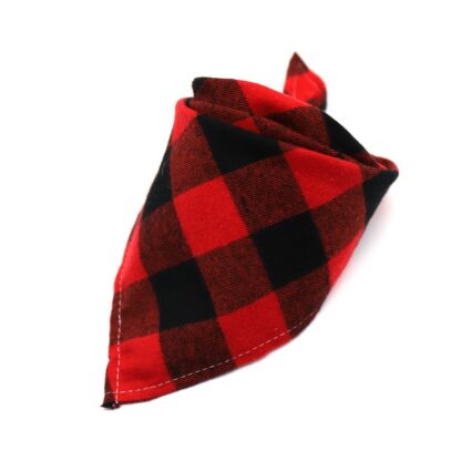 Dog Bandanas Large Pet Scarf Pet Bandana For Dog Cotton Plaid WashableBow ties Collar Cat Dog Scarf Large Dog Accessories