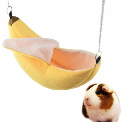 2018 Hamster Hanging House Hammock Cage Sleeping Nest Pet Bed Rat Hamster Toys Cage Swing Pet Banana design Small Animals