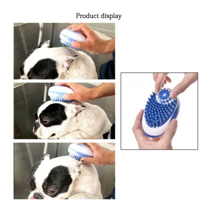 Dog Bath Brush Comb Silicone Pet SPA Shampoo Massage Brush Shower Hair Removal Comb For Dogs Cats Pet Cleaning Grooming Tool