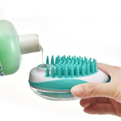 Dog Bath Brush Comb Silicone Pet SPA Shampoo Massage Brush Shower Hair Removal Comb For Dogs Cats Pet Cleaning Grooming Tool