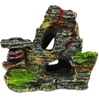 Ueful 1pc Creative Resin Rockery Aquarium Ornament Simulation Mountain Cave Fish Tank Landscape Decoration