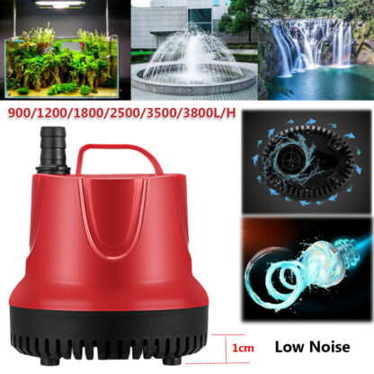 10/15/30/45/60/80W 50Hz Water Pump Fish Tank Submersible Ultra-Quiet Pump Fountain Aquarium Pond Spout Feature Pump with US Plug