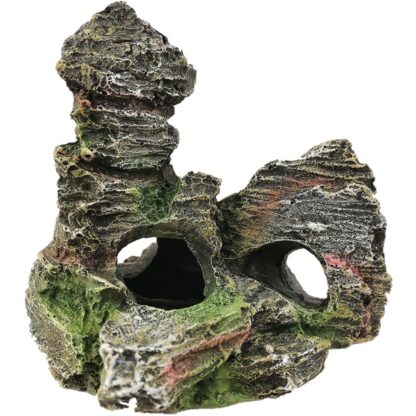 Ueful 1pc Creative Resin Rockery Aquarium Ornament Simulation Mountain Cave Fish Tank Landscape Decoration