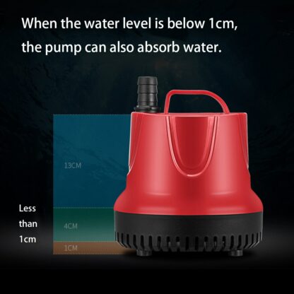 10/15/30/45/60/80W 50Hz Water Pump Fish Tank Submersible Ultra-Quiet Pump Fountain Aquarium Pond Spout Feature Pump with US Plug