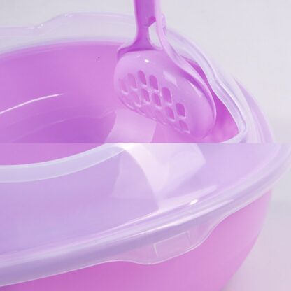 Semi-closed Cats Toilet Durable Restroom For Cats Sandbox Cat Anti-splash Toilet Training Cats Convenient Tray For Pet