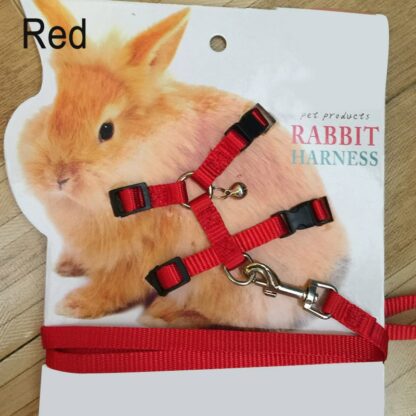 Pet Rabbit Soft Harness Leash Adjustable Bunny Traction Rope for Running Walking WXV Sale