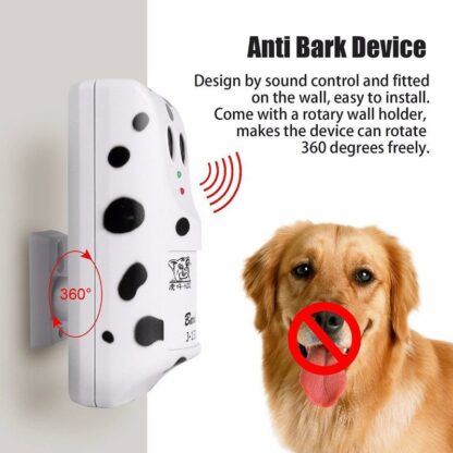 Ultrasonic Stop Control Dog Anti-Barking Silencer Hanger Training Device Safe Harmless Pet Accessories 12.6 x 7 x 4.5 cm