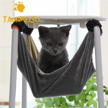 37*37&48*48cm S/M Cat Bed Pet Kitten Cat Hammock Removable Hanging Soft Bed Cages for Chair Kitty Rat Small Pets Swing