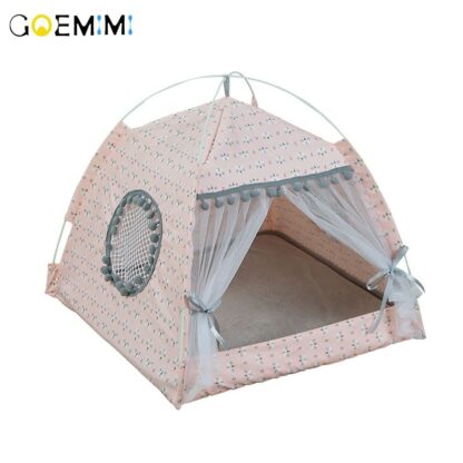 Breathable Pet Cat House Cave Beds Puppy Dog Sleeping Bag Cat Cushion Summer Bamboo mat Design For Cats Puppy Pet Bed