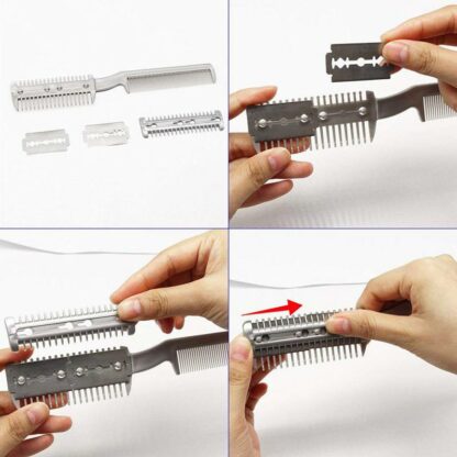 Dogs Cats Double-Headed Blade Hair Removal Comb Pet Cleaning Beauty Thinning Tool Puppy Hair Removal Brush Pet Grooming Tool