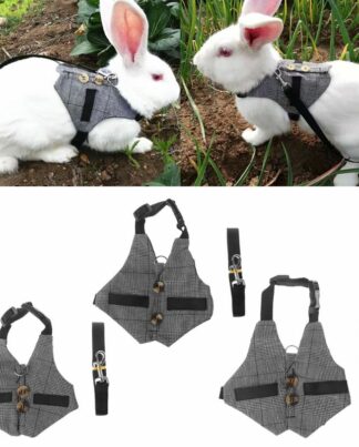 Multipurpose Rabbit Harness Small Pet Leash Chinchillas Guinea Pig Vest Clothes