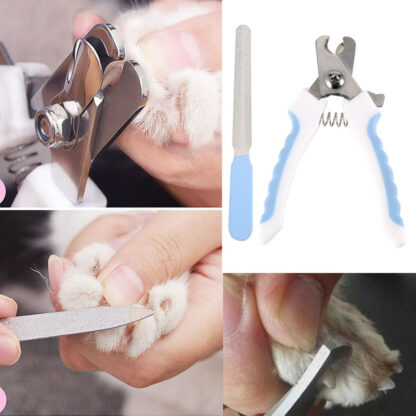 Hot Pet Dog Cat Stainless Steel Claw Nail Clippers Cutter File Scissors Dogs Toe Care Trimmer Nails Pets Grooming Supplies LXY9