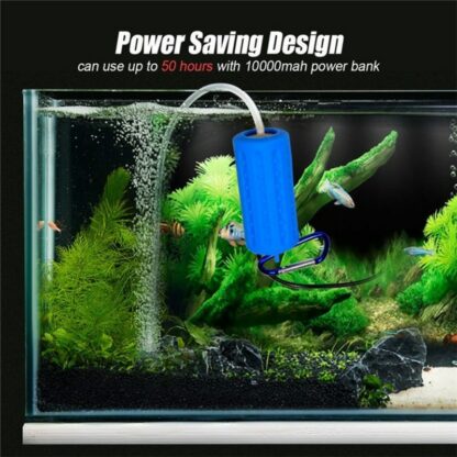 USB Mini Aquarium Filter Oxygen Air Pump For Fishing Tank Function Ultra Silent High Energy Efficient Aquarium Tank Accessories