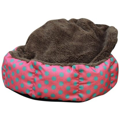 Colorful Leopard Print Pet Cat And Dog Bed Pink Blue Yellowish brown, Deep Pink SIZE S M L XL Puppy House New