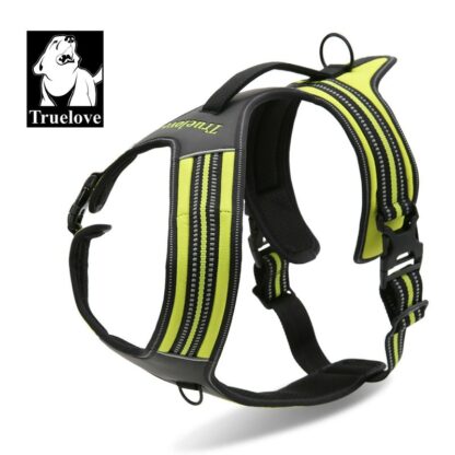 Truelove Sport Nylon Reflective No Pull Dog Harness Outdoor Adventure Pet Vest With Handle XS To XL 5 Colors In Stock Factory