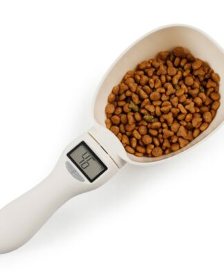 800g/1g Pet Food Scale Cup For Dog Cat Feeding Bowl Kitchen Scale Spoon Measuring Scoop Cup Portable With Led Display