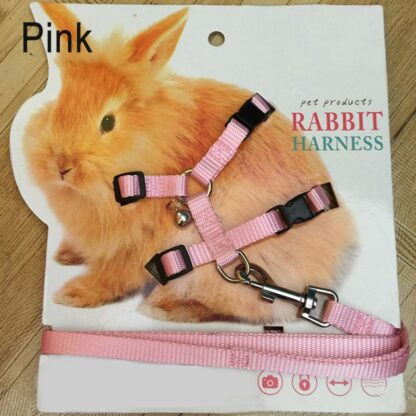 Pet Rabbit Soft Harness Leash Adjustable Bunny Traction Rope for Running Walking WXV Sale