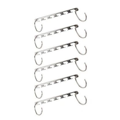 6Pcs/12Pcs/18Pcs Clothes Hanger Holders Save Space Wardrobe Clothing Organizer Racks Hangers for Clothes Home Organizer