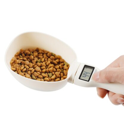 800g/1g Pet Food Scale Cup For Dog Cat Feeding Bowl Kitchen Scale Spoon Measuring Scoop Cup Portable With Led Display