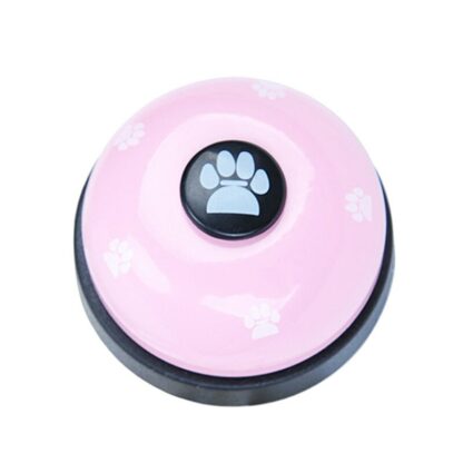 High Quality Cat Dog Pet Training Bell Stainless Steel+Plastic Practical Footprint Pet Puppy Dinner Calling Bell Pet Supplies