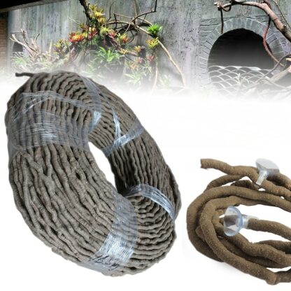 1PC Reptiles Flexible Terrarium Reptile Jungle Vines Flexible Bendable Vines Climber Habitat Decor Not Suction Cup Included