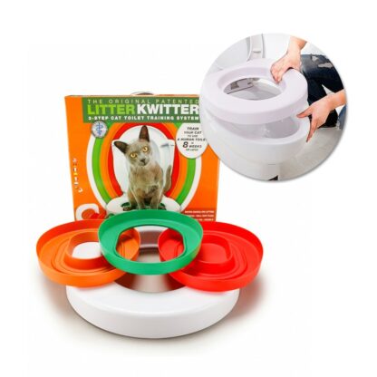 idYllife Cat training Toilet Seat Pet Plastic litter Box Tray Kit Professional Trainer Clean Kitten Healthy Cats Human Toilet