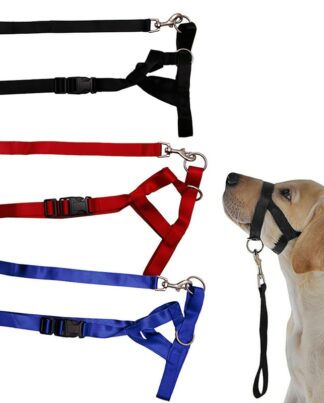 Pet Dog Padded Head Collar Champion Dog Training Halter Stops Pulling Training Tool