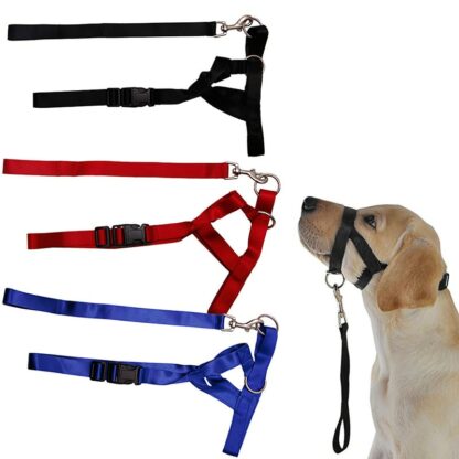 Pet Dog Padded Head Collar Champion Dog Training Halter Stops Pulling Training Tool