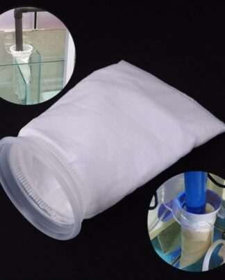 1Pc Aquarium Fish Tank Filter Bag Mesh Net Sump Felt Sock Micron Replacement White Aquarium Filters Accessories C42