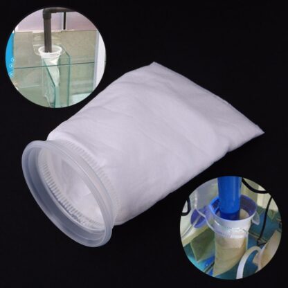 1Pc Aquarium Fish Tank Filter Bag Mesh Net Sump Felt Sock Micron Replacement White Aquarium Filters Accessories C42