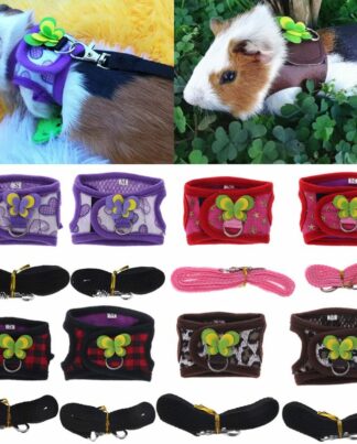 Hamster Harness Vest Adjustable Leash Set for Guinea Pig Chinchilla Mice Rat Ferret Small Animal Accessorie