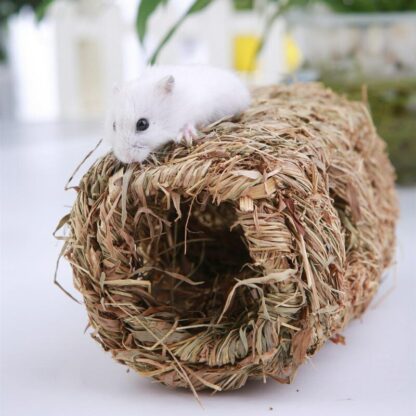 1 Pcs Molar Hamster Grasset Grass Hand-Weaved Pet Toys Cages for Chinchilla/ Hamster/Guinea Pigs Small Animal Playground