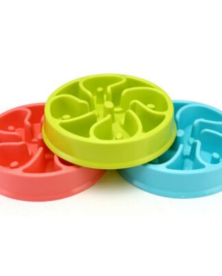 2019 Portable Pet Dog Feeding Food Bowls Puppy Slow Down Eating Feeder Dish Bowel Prevent Obesity Dogs Supplies Dropshipping