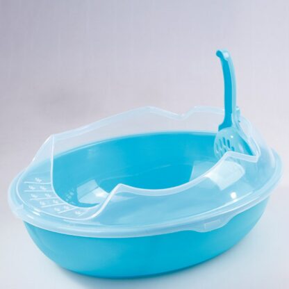 Semi-closed Cats Toilet Durable Restroom For Cats Sandbox Cat Anti-splash Toilet Training Cats Convenient Tray For Pet