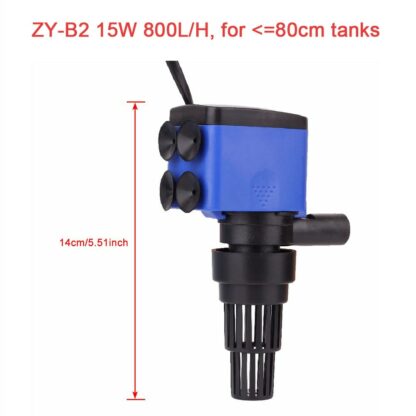 3-in-1 Multi-function Aquarium Filter Air Pump Aquarium Water Pump Fish Tank Circulating Water SpraySubmersible Purifier Filter