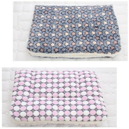 Super Soft Pet Bed Flannel Velvet Plus PP Cotton Dog Cat Cushion Deep Sleep Big Dog Kennel for Puppy Kitten Bed 6Sizes 8 colors