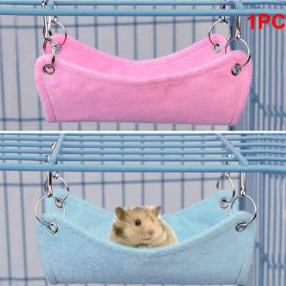 Breathable Hamster Hanging Bed Chinchilla Hammock Cage Mesh Bed Bird Guinea Pig Rabbit Bed Mat Small Animals Accessories Cages