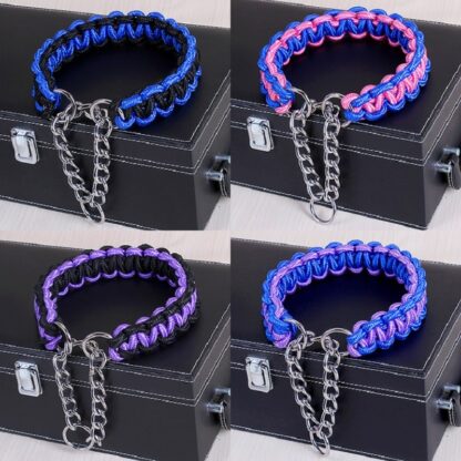 2017 High Quality Upgraded color collar Large Dog German Shepherd walk the dog P chain necklet Pet For Medium and large Dogs