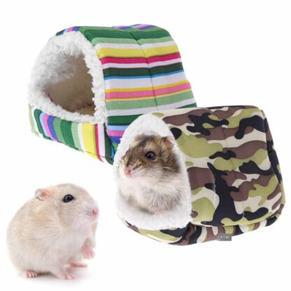 2019 New Fleece Hamster Cage Guinea Pig Sleeping Mat Bed Warm Pad Small Animal House Pet supplies