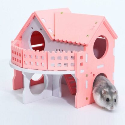 Hamster House Guinea Pig Cages Single-Double layer Skateboard Spinning Wheel Gerbil Mouse Chinchillas Squirrel Hamster Cage