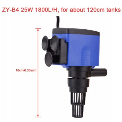 3-in-1 Multi-function Aquarium Filter Air Pump Aquarium Water Pump Fish Tank Circulating Water SpraySubmersible Purifier Filter