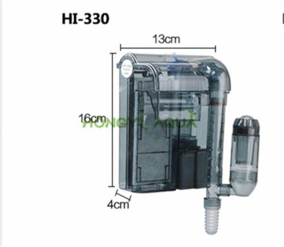 Aquarium Submersibl 3-in-1 External Hanging Fish Tank Power Filter HI-330 Waterfall External Aquarium Air Pump Surface Skimmer