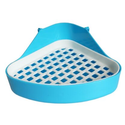 Pet Cat Rabbit Pee Toilet Small Animal Hamster cage Guinea Pig Litter Tray Corner Pet Litter Training Tray