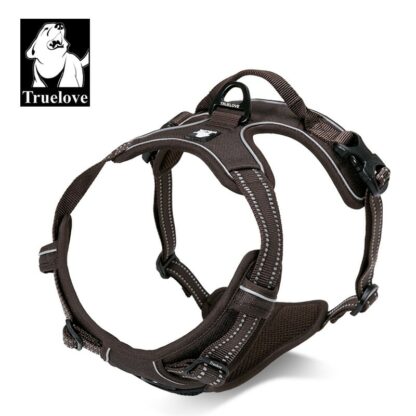 Truelove Front Range Reflective Nylon large pet Dog Harness All Weather Padded Adjustable Safety Vehicular leads for dogs pet