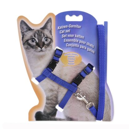 Nylon Cat Harness And Leash Set Pet Products For Animals Adjustable Dog Traction Harness Belt Cat Kitten Halter Cat Collar