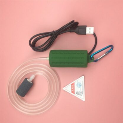 Air Pump Aquarium Mini USB Oxygen Air Pump Check Valve Mute Hose with Stone Energy Saving Supplies Fish Air Aquarium Accessories