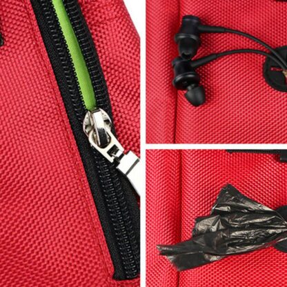 Dog Nylon Liner Cloth Waterproof Waist Snack Bag Portable Dog Training Treat Bags Walking Snack Pouch Detachable Pet Feed Pocket