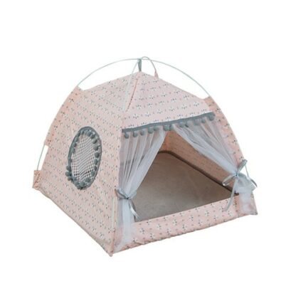 Breathable Pet Cat House Cave Beds Puppy Dog Sleeping Bag Cat Cushion Summer Bamboo mat Design For Cats Puppy Pet Bed